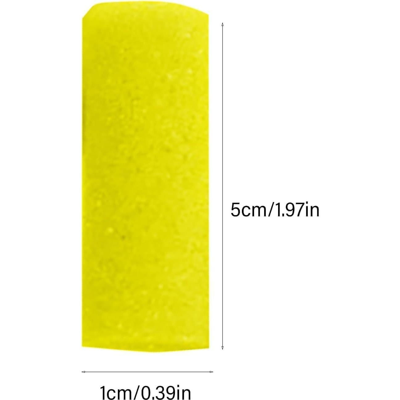 Conjunto de 30 Cepillos de Esponja Cilíndricos Jizlan Amarillos