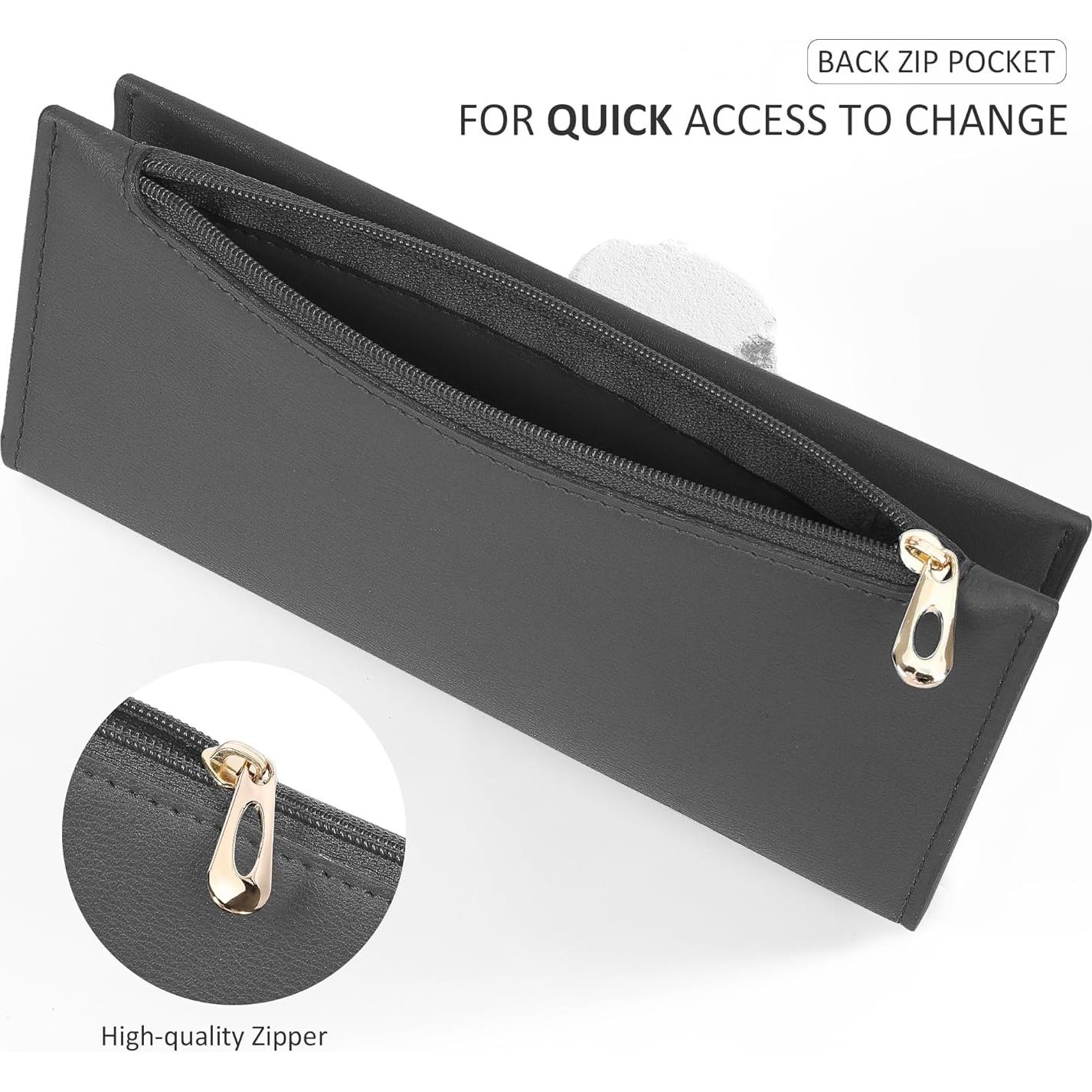 Billetera Bifold Tipmile Gris Oscuro con Bloqueo RFID