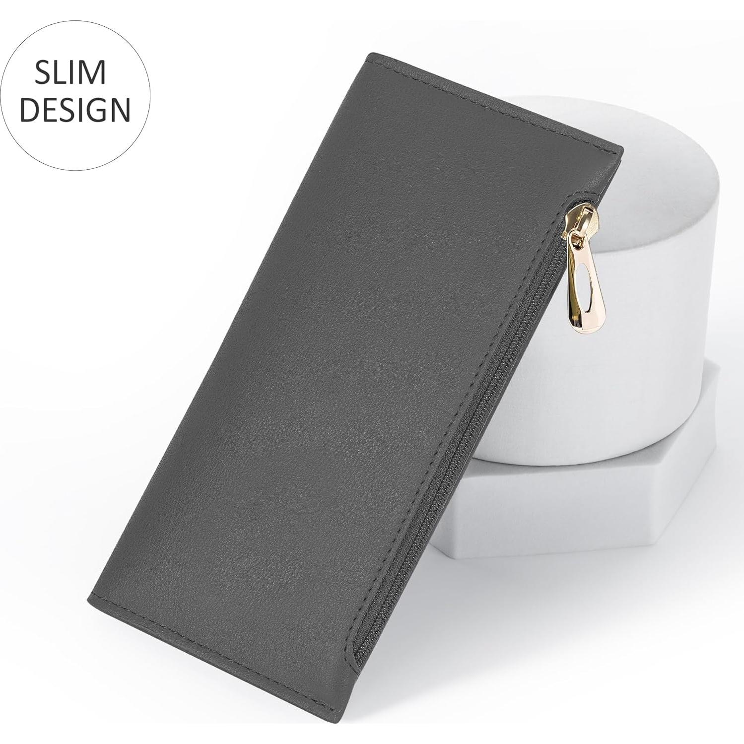 Billetera Bifold Tipmile Gris Oscuro con Bloqueo RFID