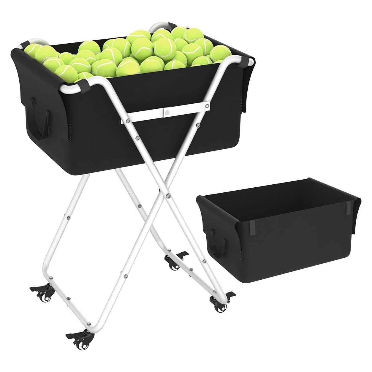 Carro Recolector de Pelotas Ardier - Soporte Plegable Blanco