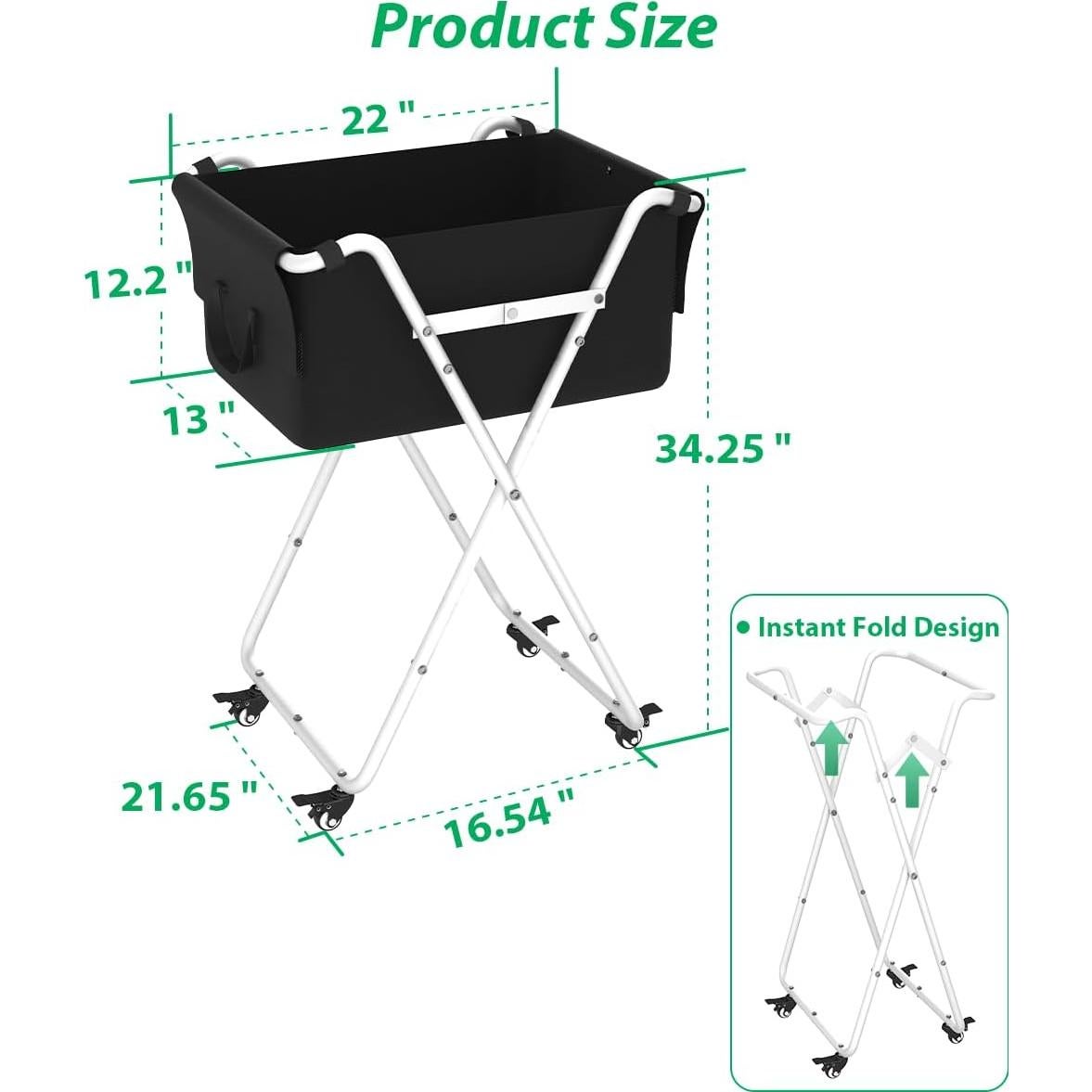 Carro Recolector de Pelotas Ardier - Soporte Plegable Blanco