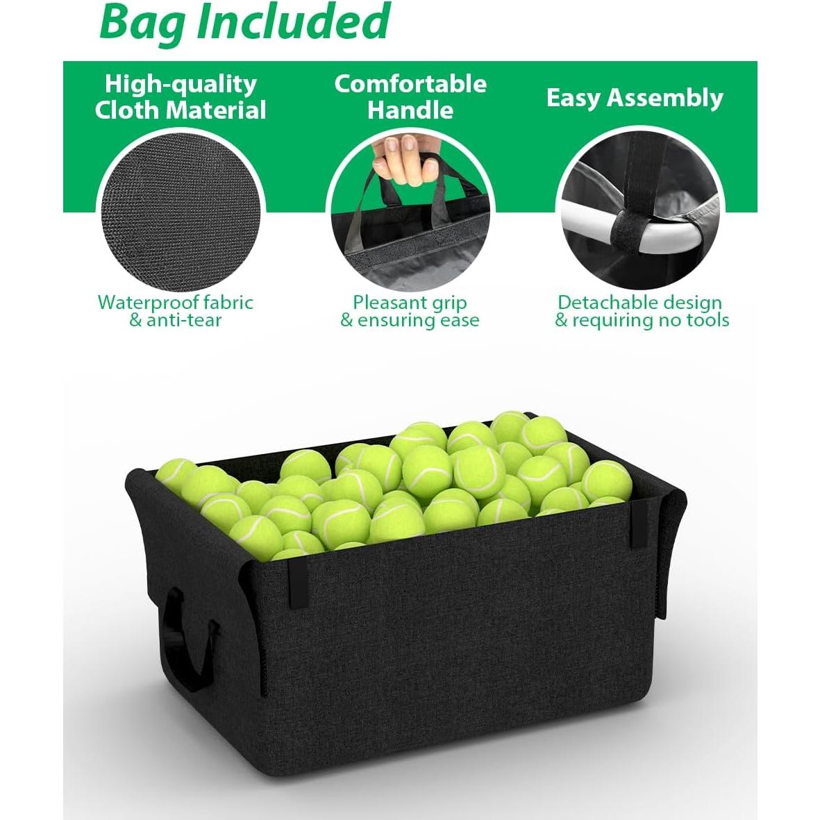 Carro Recolector de Pelotas Ardier - Soporte Plegable Blanco