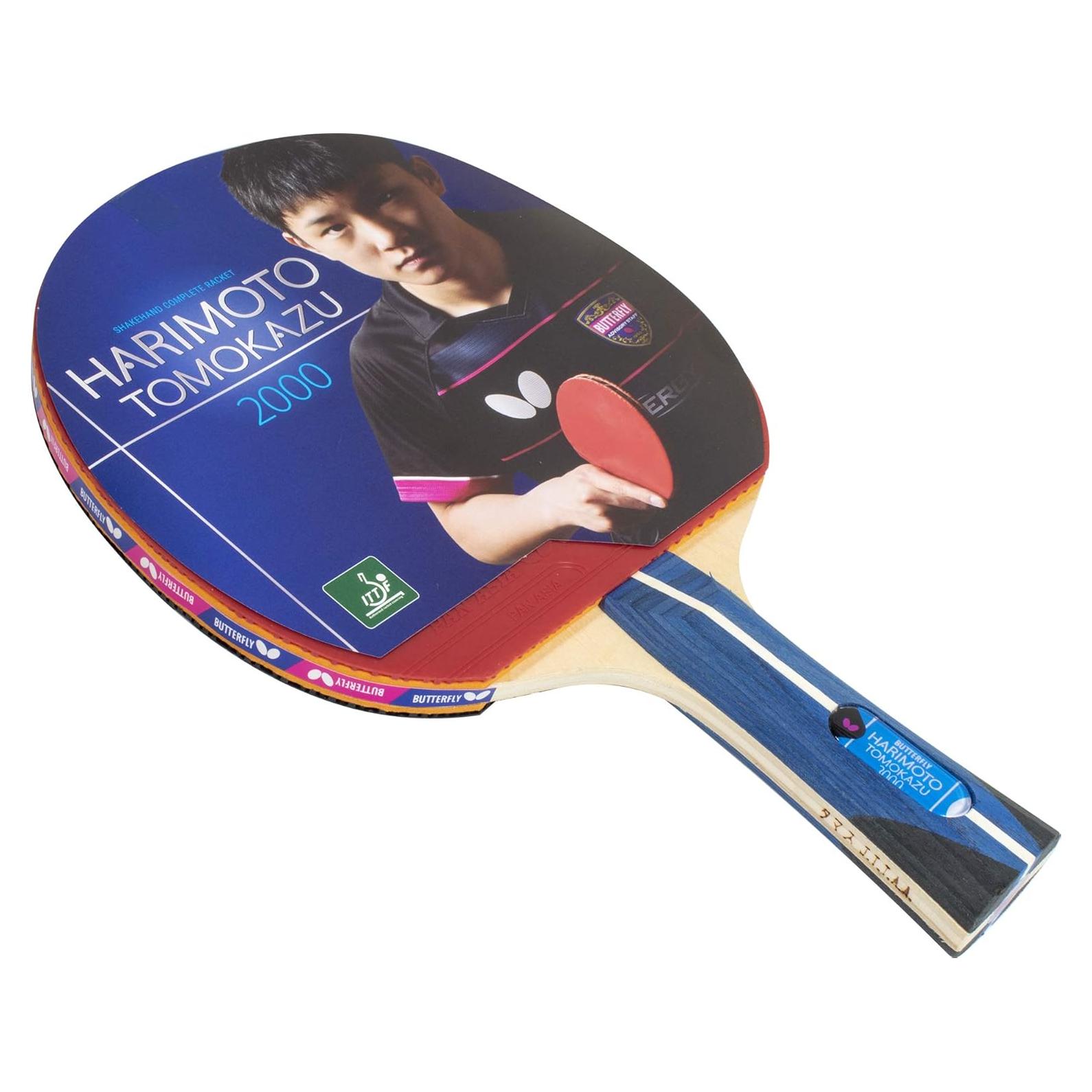 Paleta de Tenis de Mesa Butterfly Harimoto Tomokazu 2000 Shakehand - Principiantes