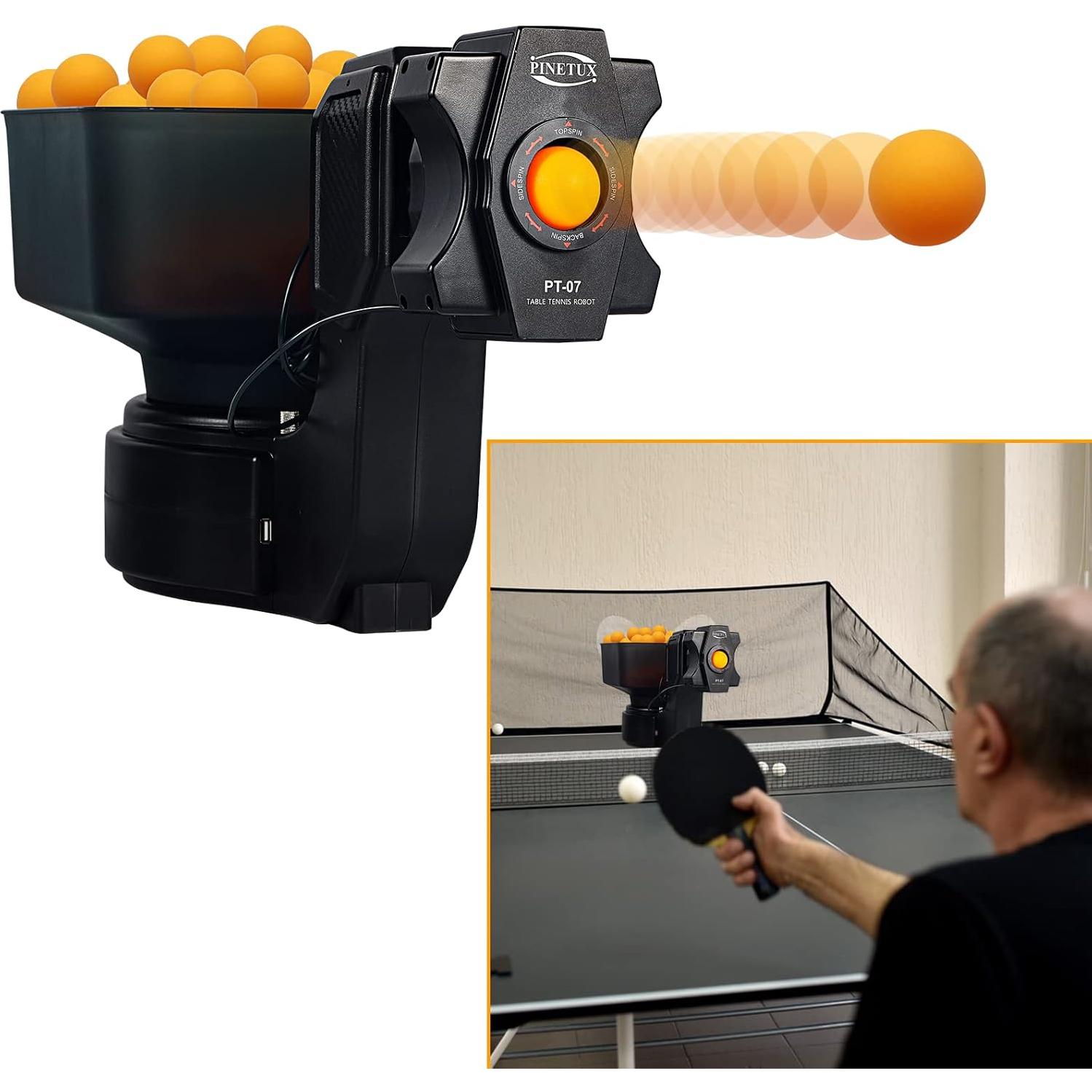 Robot Lanzador de Pelotas de Ping Pong ZXMT PT-07 Avanzado