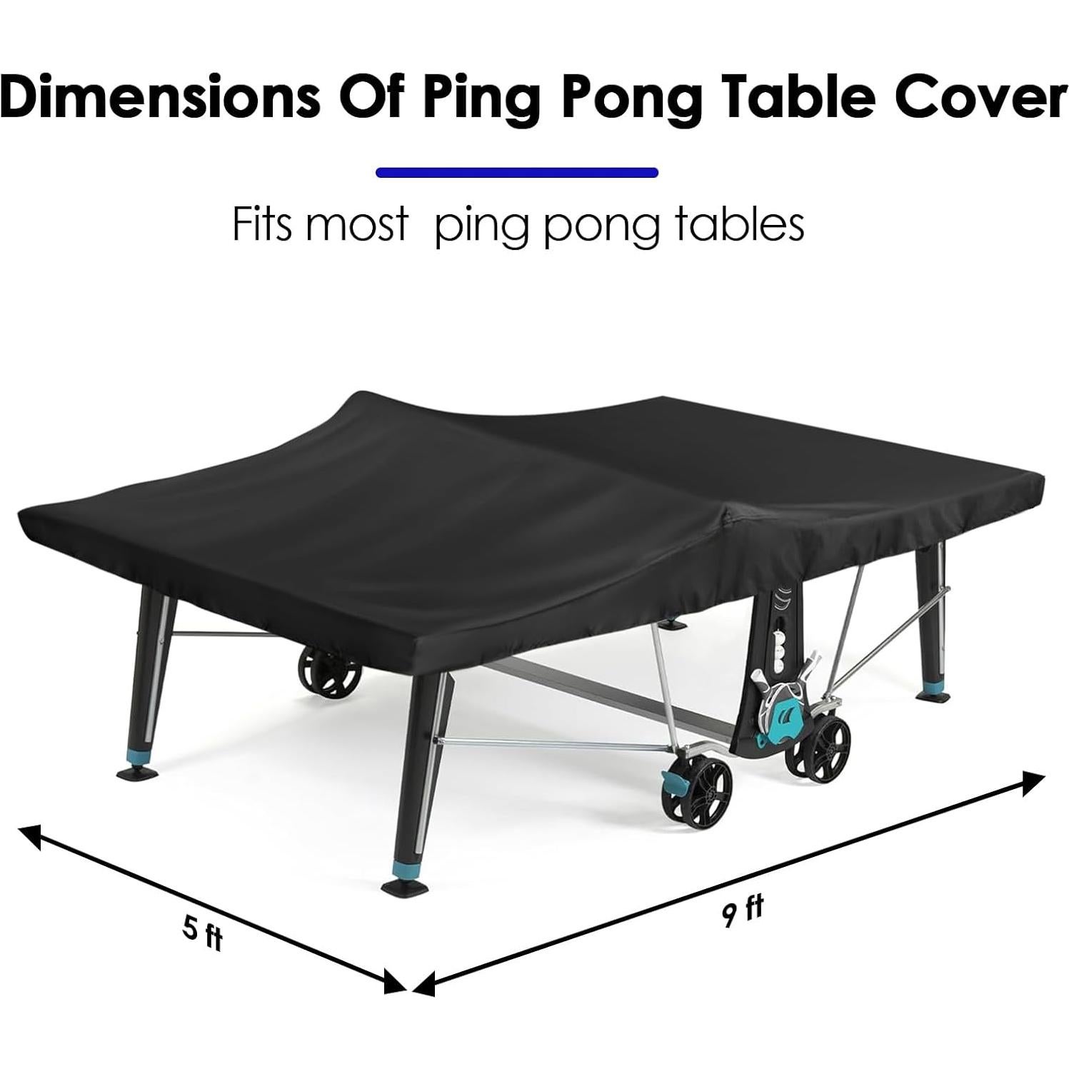Cubierta de Mesa de Ping Pong Saking 282.3x154.9cm Impermeable