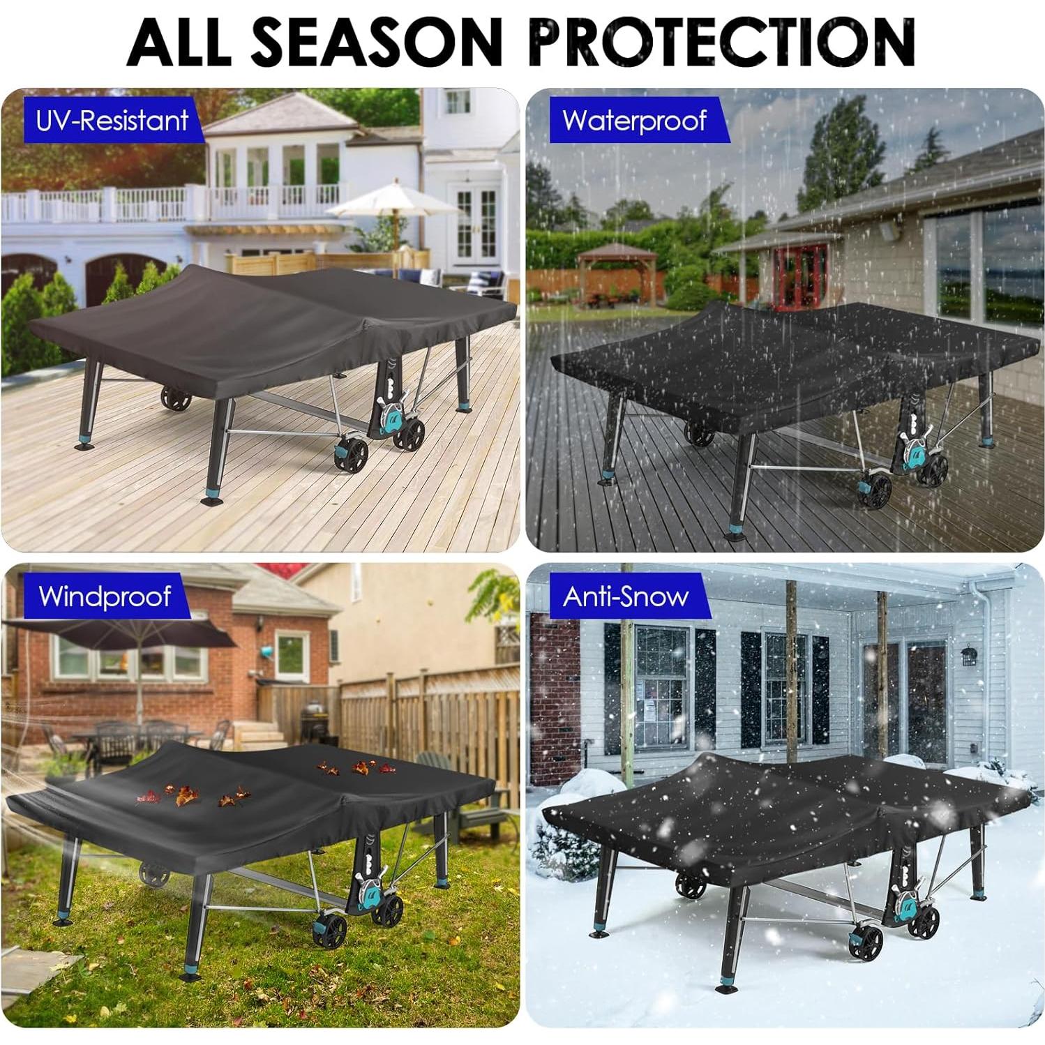 Cubierta de Mesa de Ping Pong Saking 282.3x154.9cm Impermeable