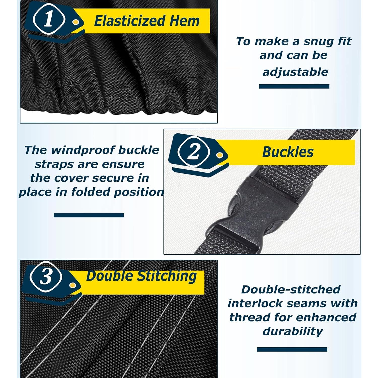 Cubierta de Mesa de Ping Pong OUTTDID 600D Impermeable 2.74x1.52m