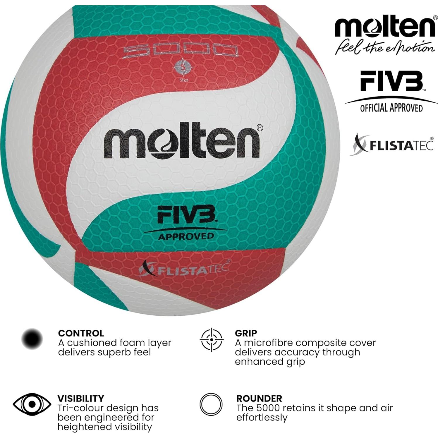 Balón de Voleibol Molten V5M5000 Competición 21cm