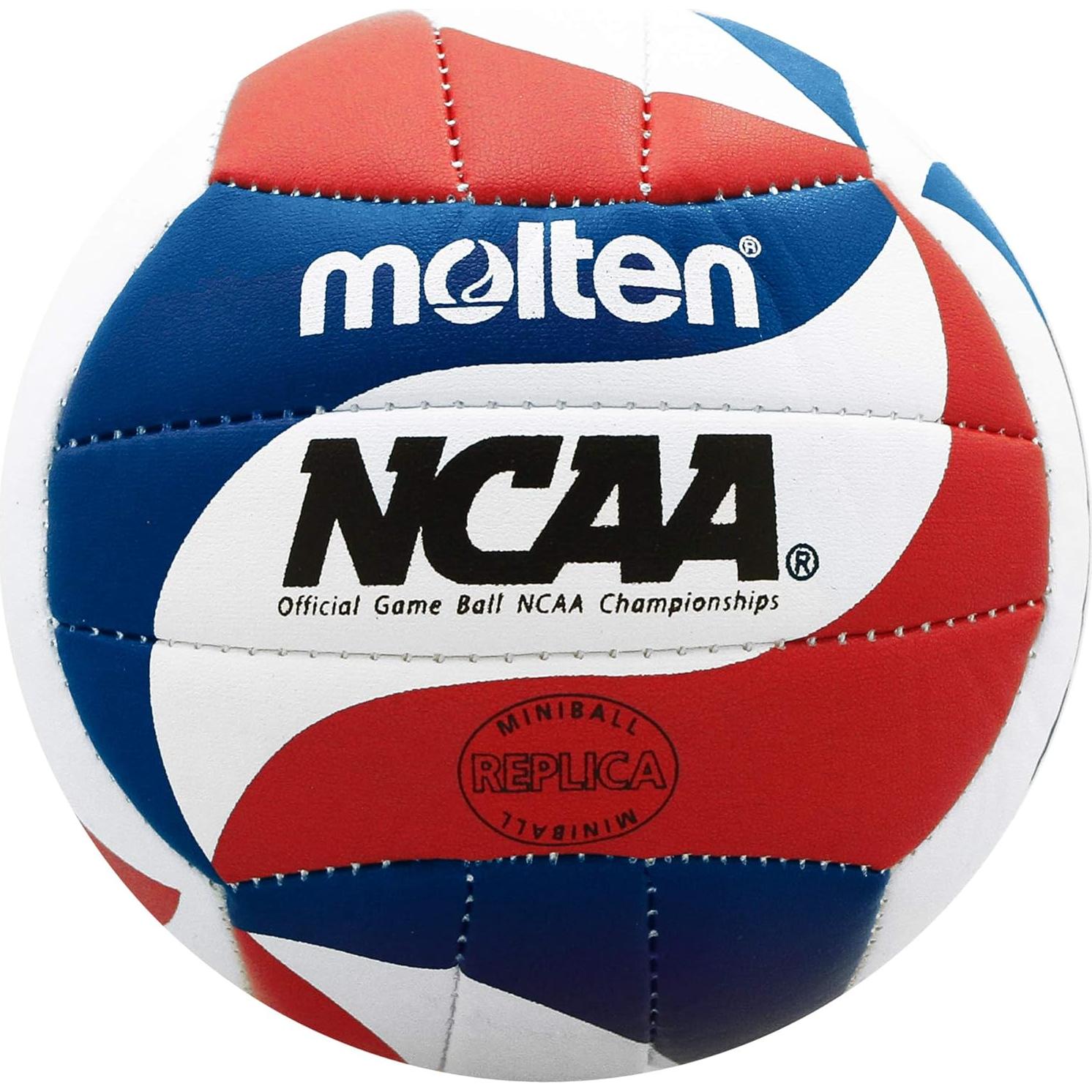 Mini Balón de Voleibol Molten NCAA 13.97 cm Rojo/Blanco/Azul