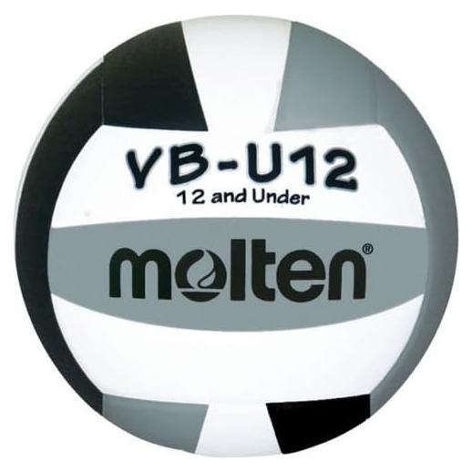 Balón de Voleibol Ligero Molten VB-U12 - Negro/Blanco/Plata