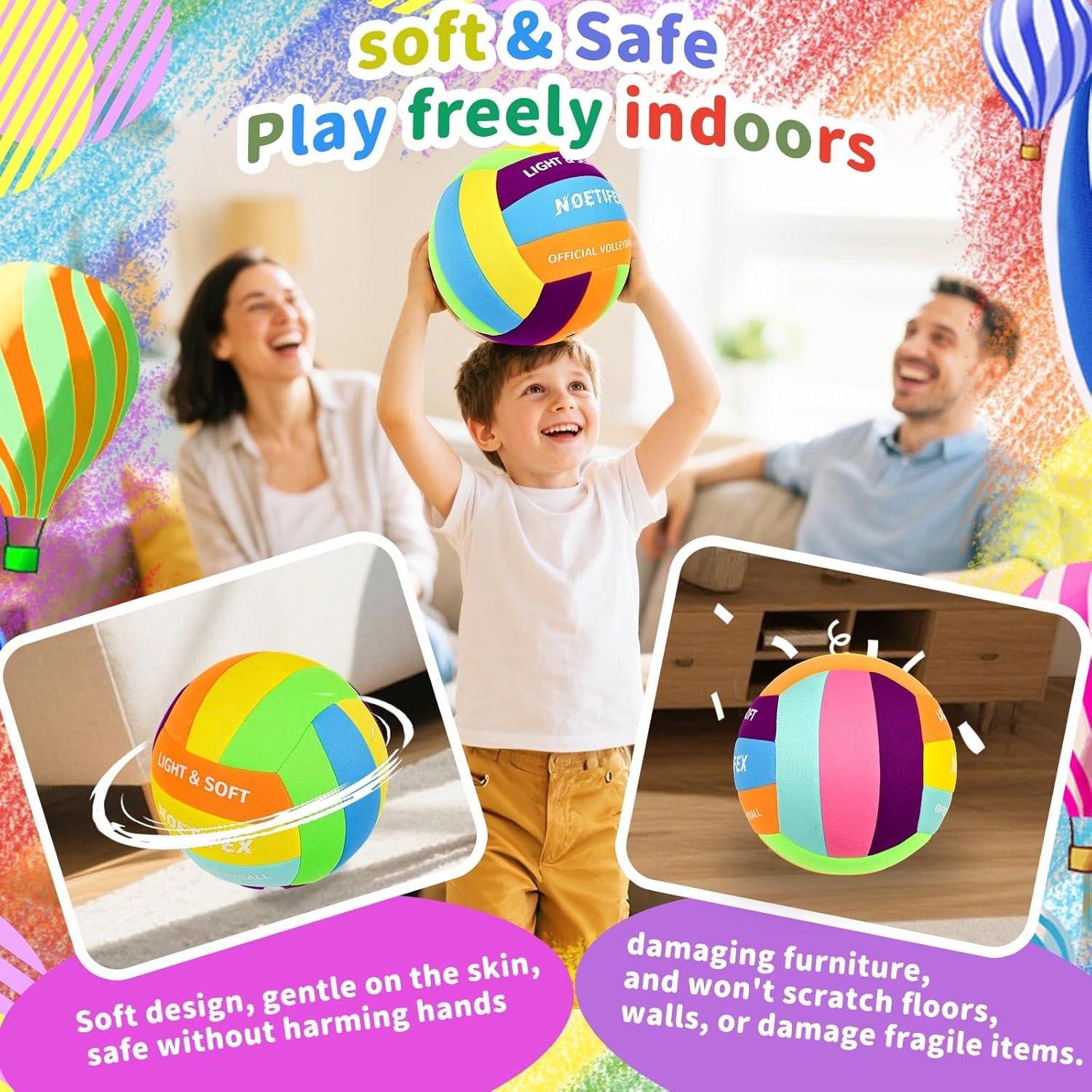 Voleibol Suave Noetifex Tamaño 5 para Niños y Principiantes