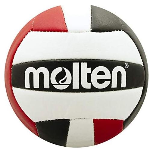 Mini Voleibol Molten V200-BLK/RED 13.97 cm Cosido a Máquina