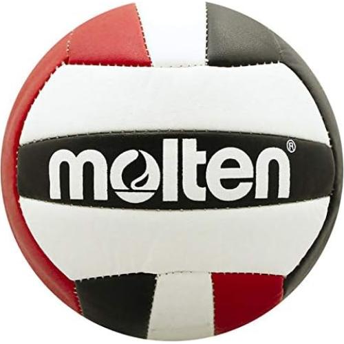 Mini Voleibol Molten V200-BLK/RED 13.97 cm Cosido a Máquina