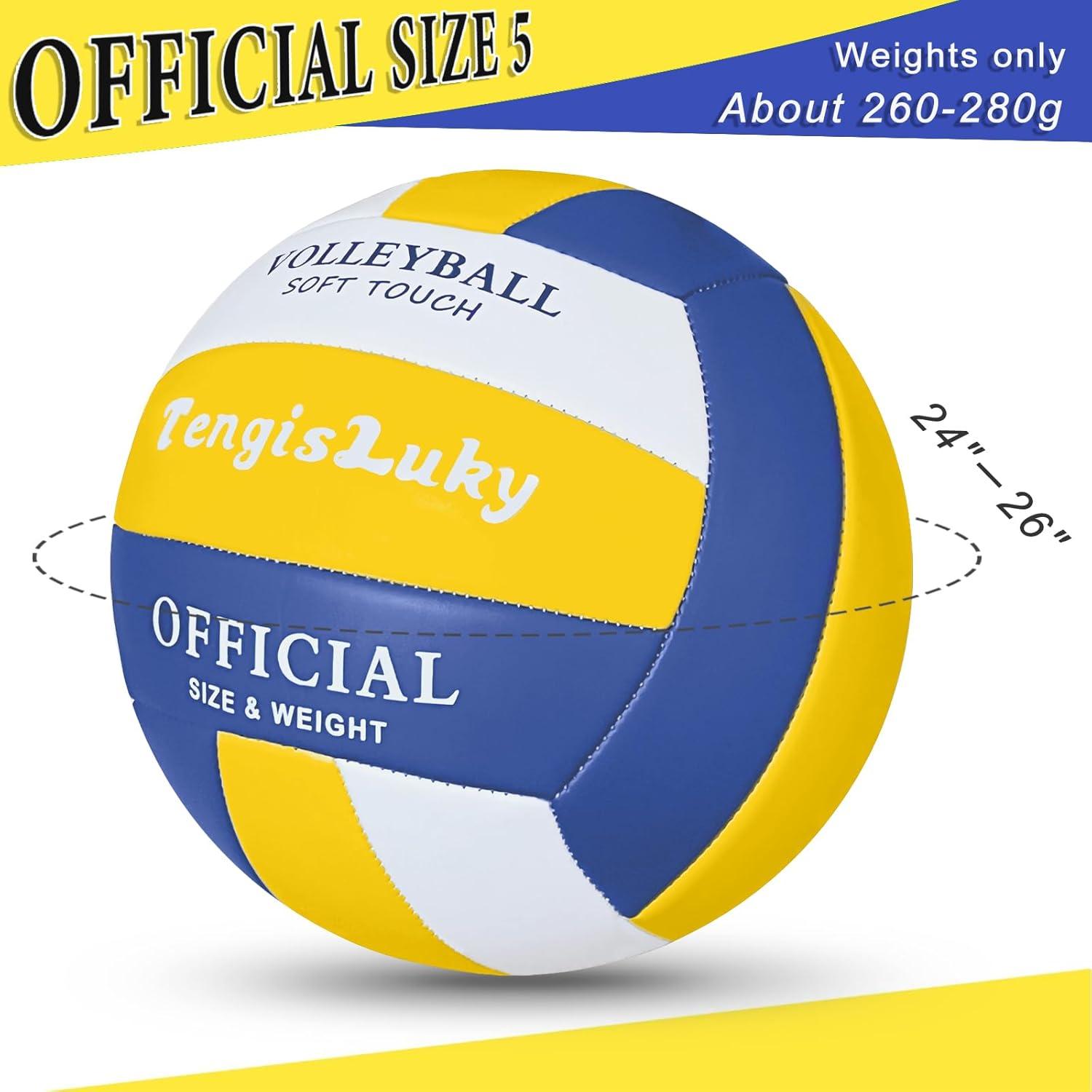 Voleibol Soft Touch TengisLuky Tamaño Oficial 5 con Bomba