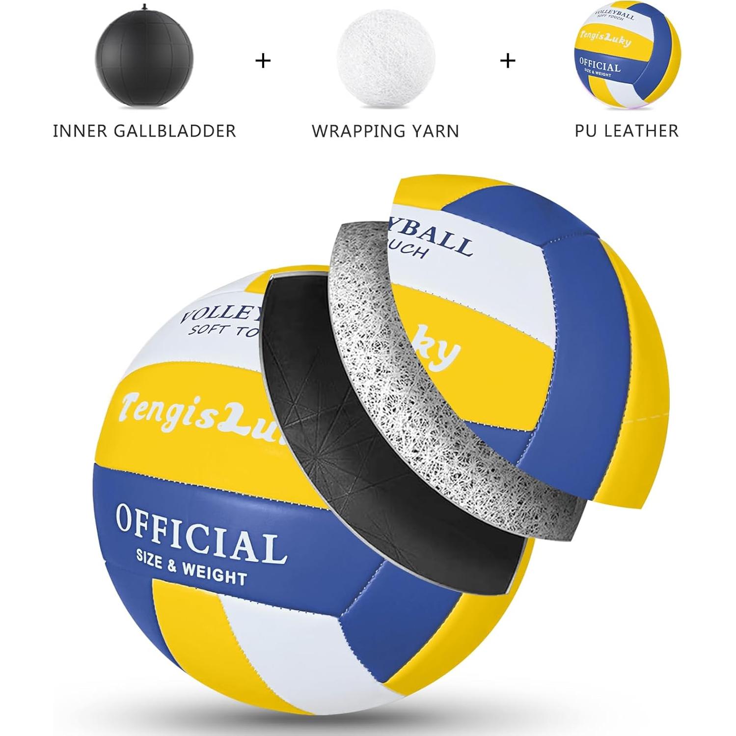 Voleibol Soft Touch TengisLuky Tamaño Oficial 5 con Bomba