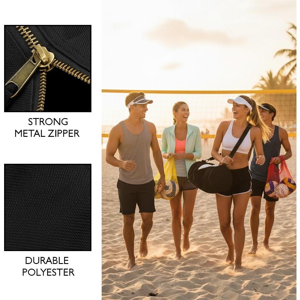 Bolsa de Transporte de Voleibol BSN Sports Negra 23x127 cm