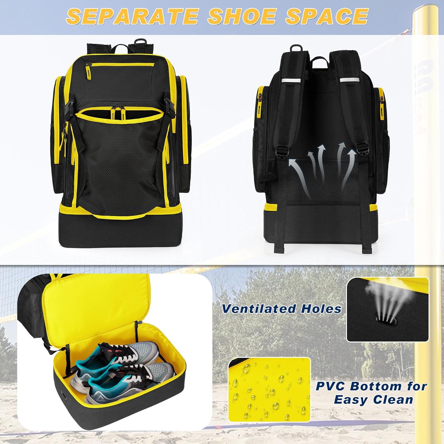 Bolsa de Voleibol DSLEAF con Soporte Externo y Espacio para Zapatos