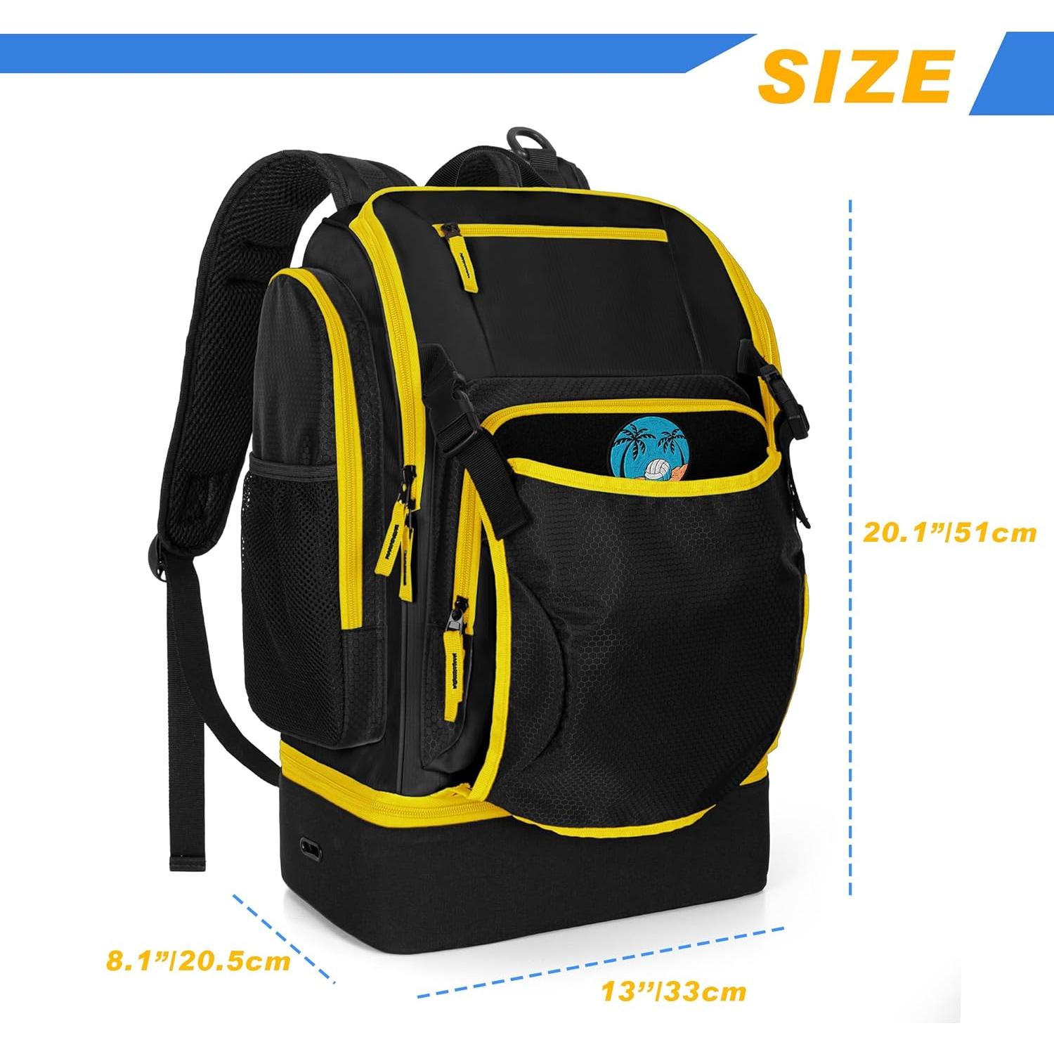 Bolsa de Voleibol DSLEAF con Soporte Externo y Espacio para Zapatos