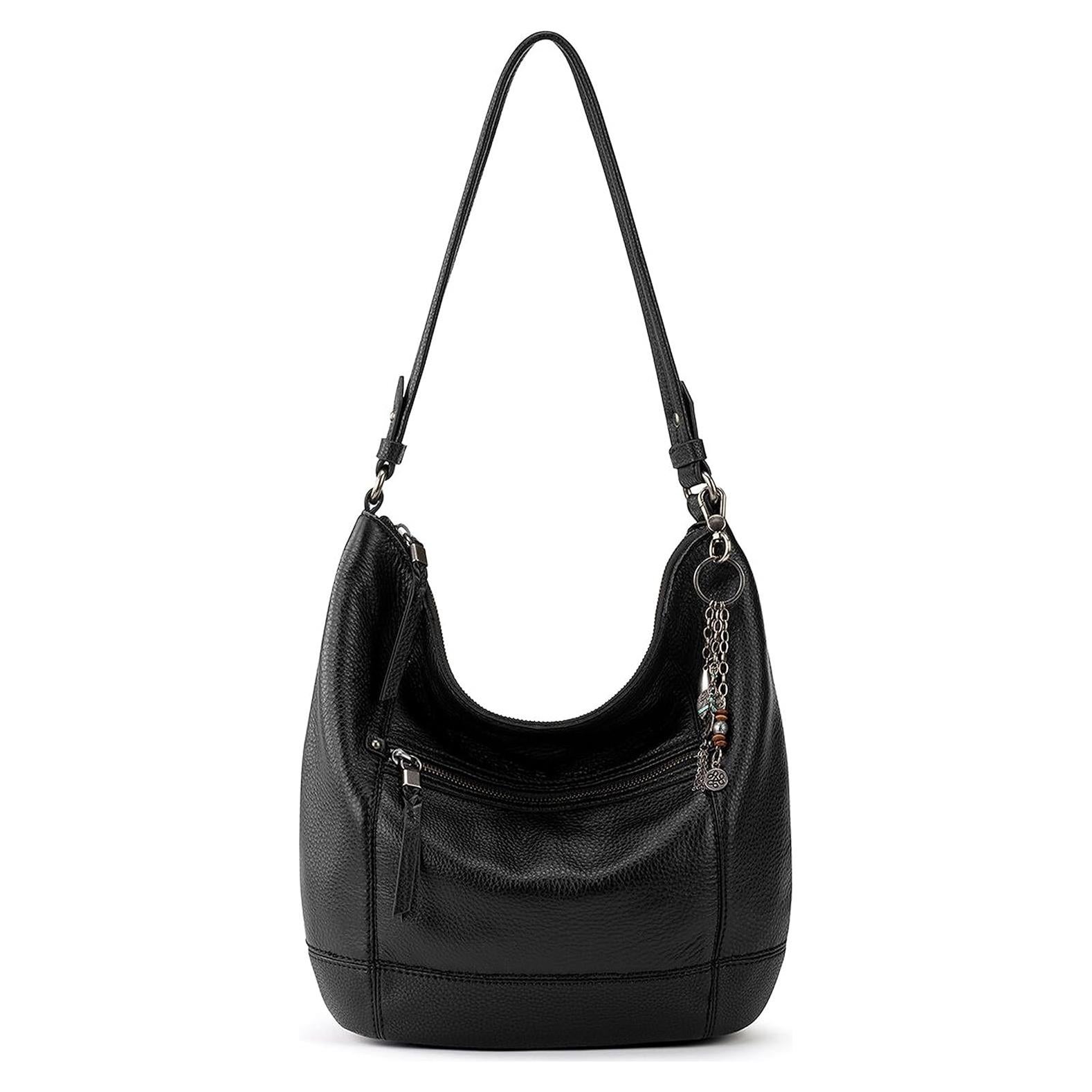 Bolso Hobo Sequoia The Sak - Cuero Premium Negro