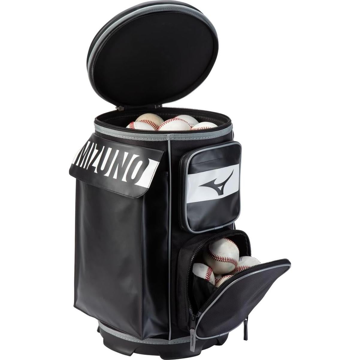 Cubo de Entrenador Mizuno X Negro para Béisbol y Softbol
