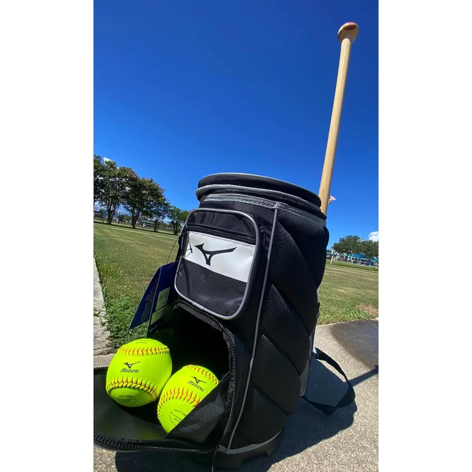 Cubo de Entrenador Mizuno X Negro para Béisbol y Softbol