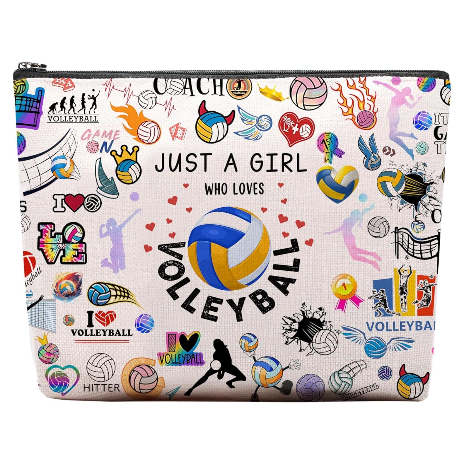 Bolsa de Maquillaje Lona CEASQVAA 25.4x17.8 cm Voleibol