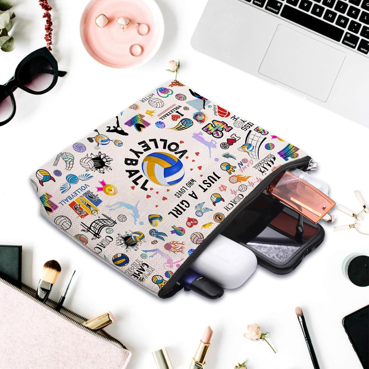 Bolsa de Maquillaje Lona CEASQVAA 25.4x17.8 cm Voleibol