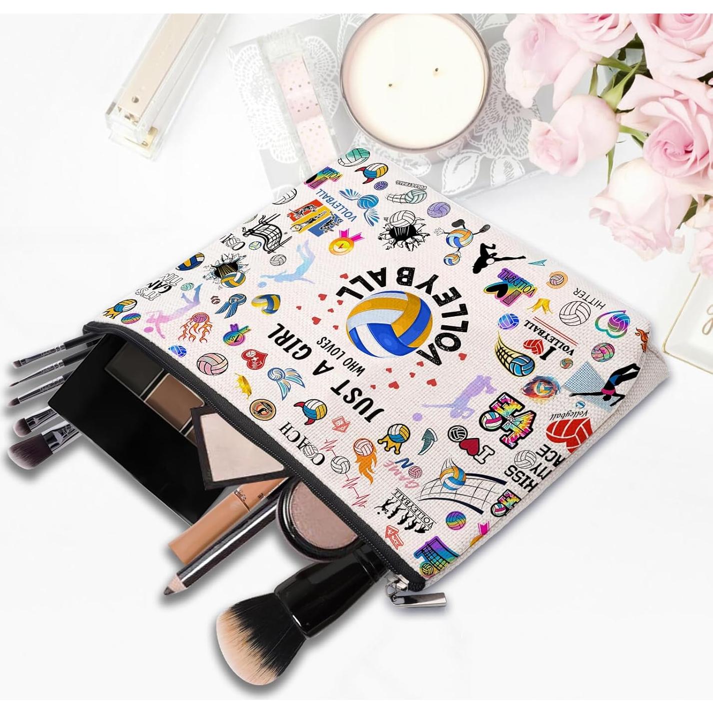 Bolsa de Maquillaje Lona CEASQVAA 25.4x17.8 cm Voleibol