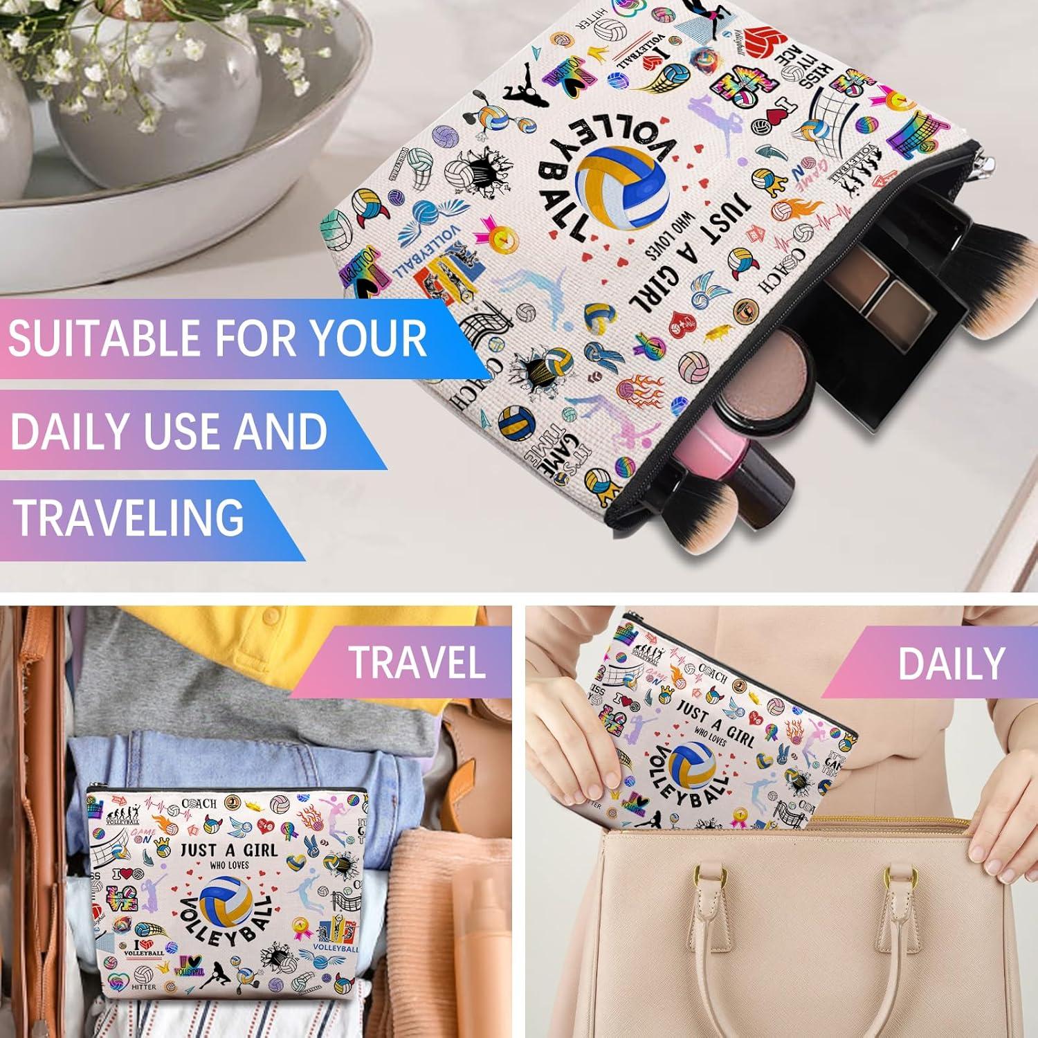 Bolsa de Maquillaje Lona CEASQVAA 25.4x17.8 cm Voleibol