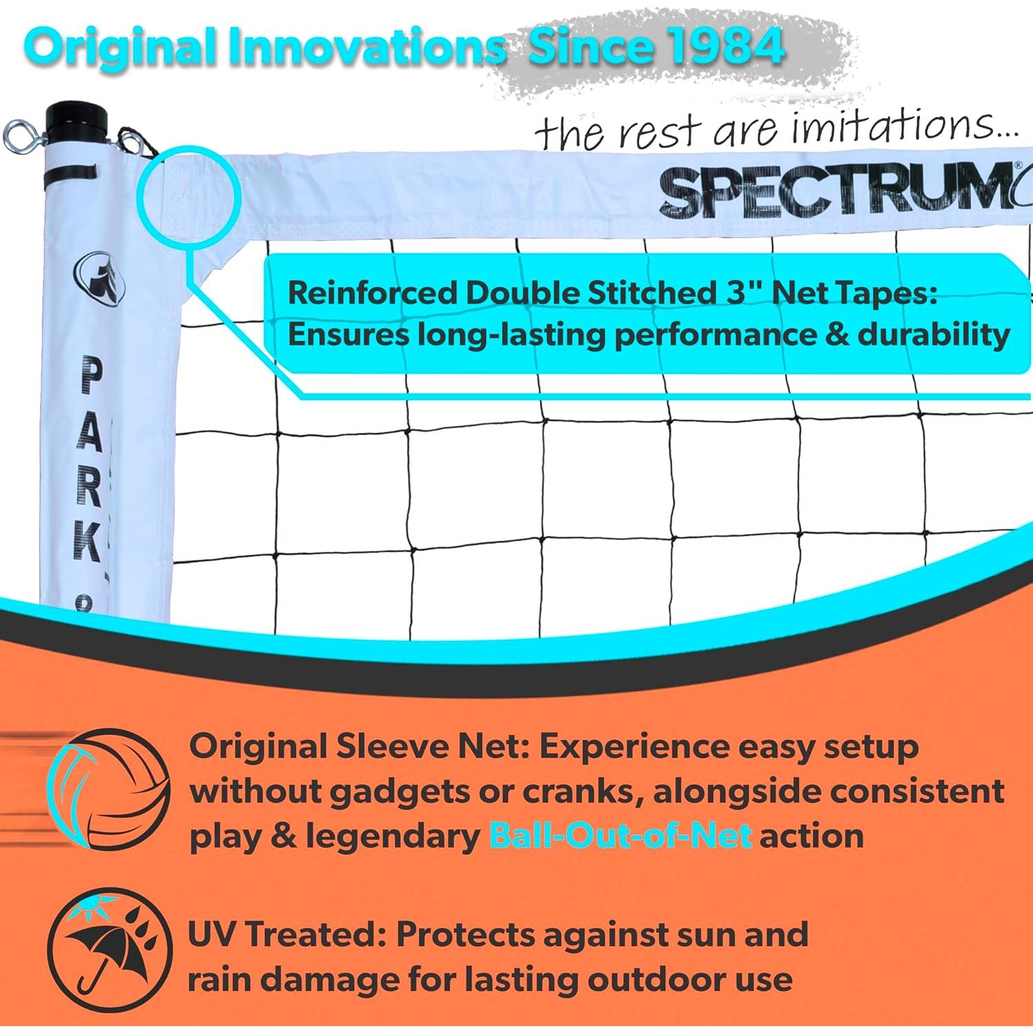 Conjunto de Voleibol Portátil Park & Sun Sports Blanco