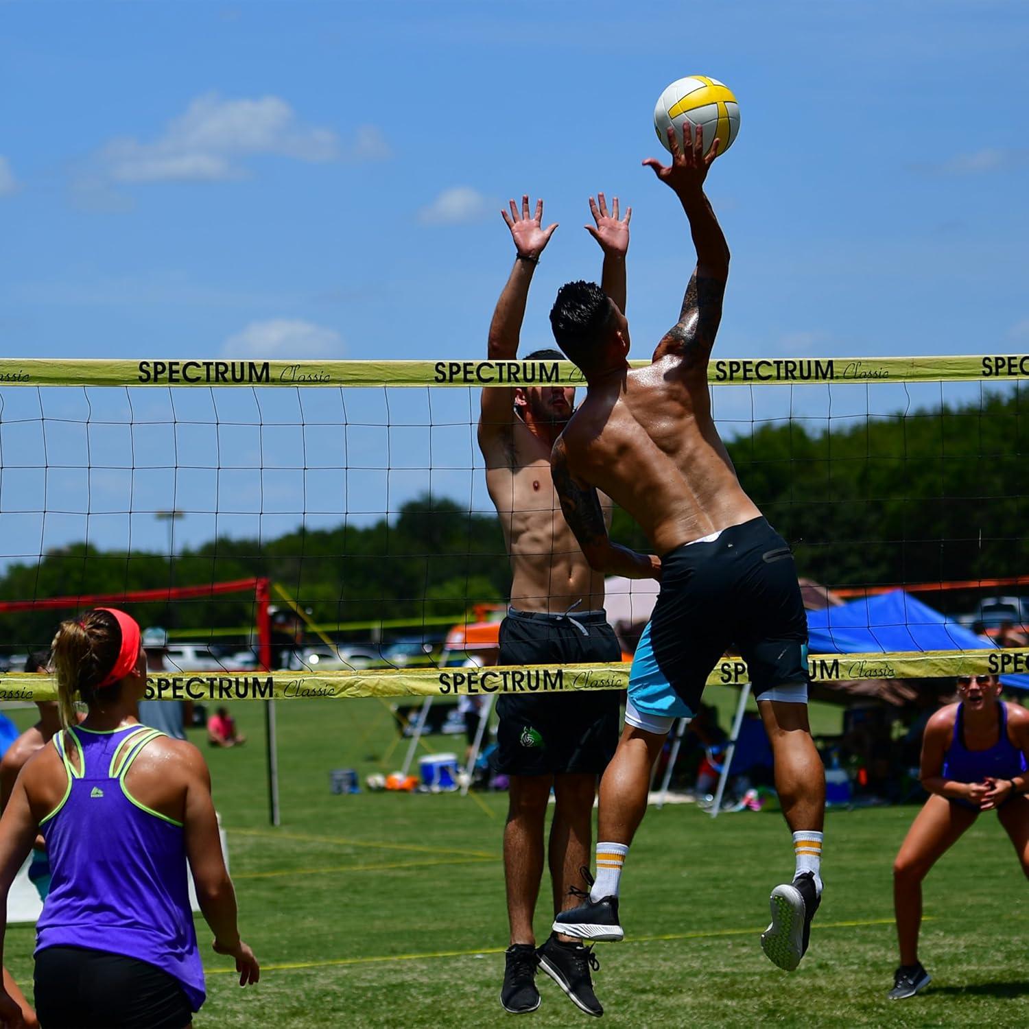 Conjunto de Voleibol Portátil Park & Sun Sports Blanco