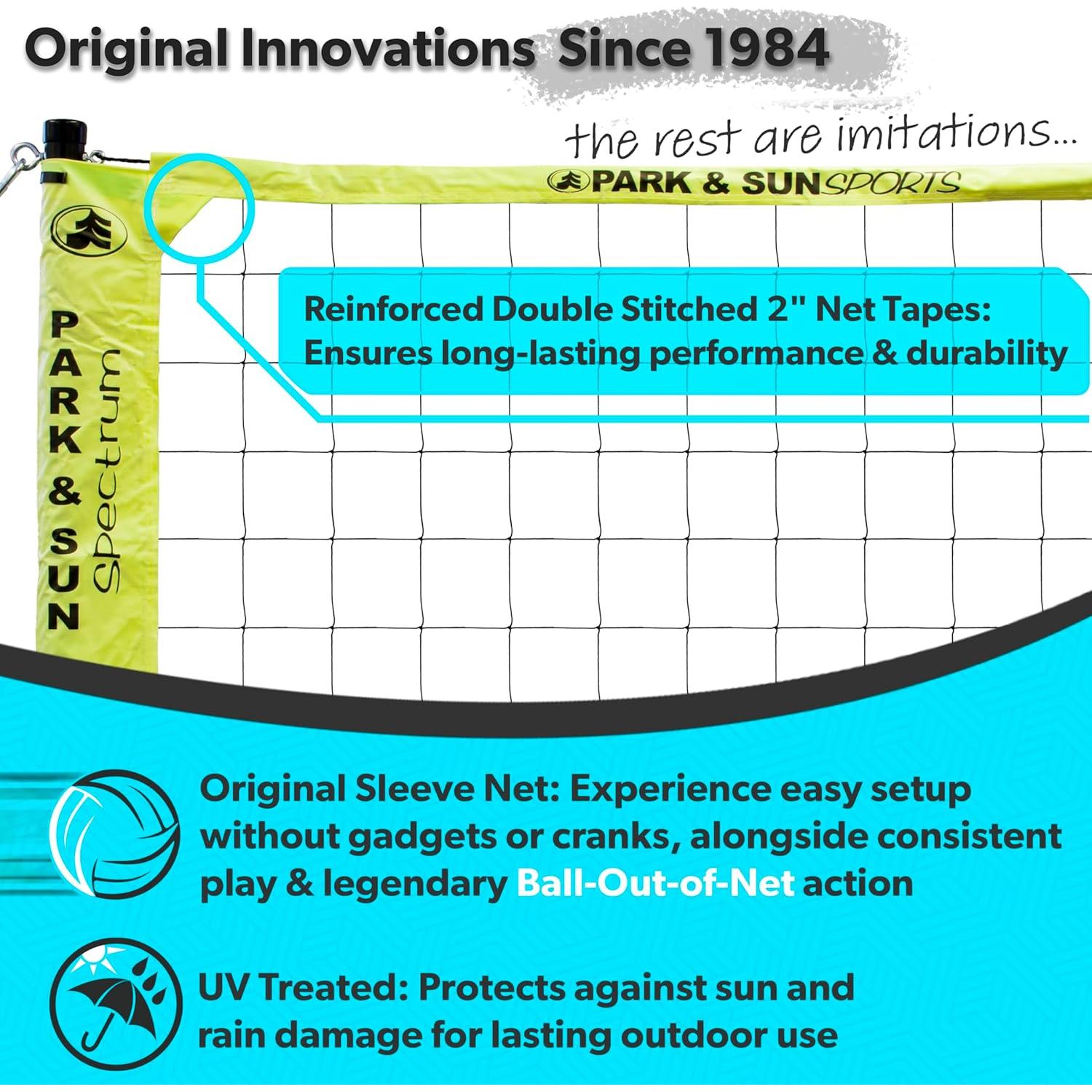 Sistema de Red de Voleibol Portátil Park & Sun Spectrum 2000