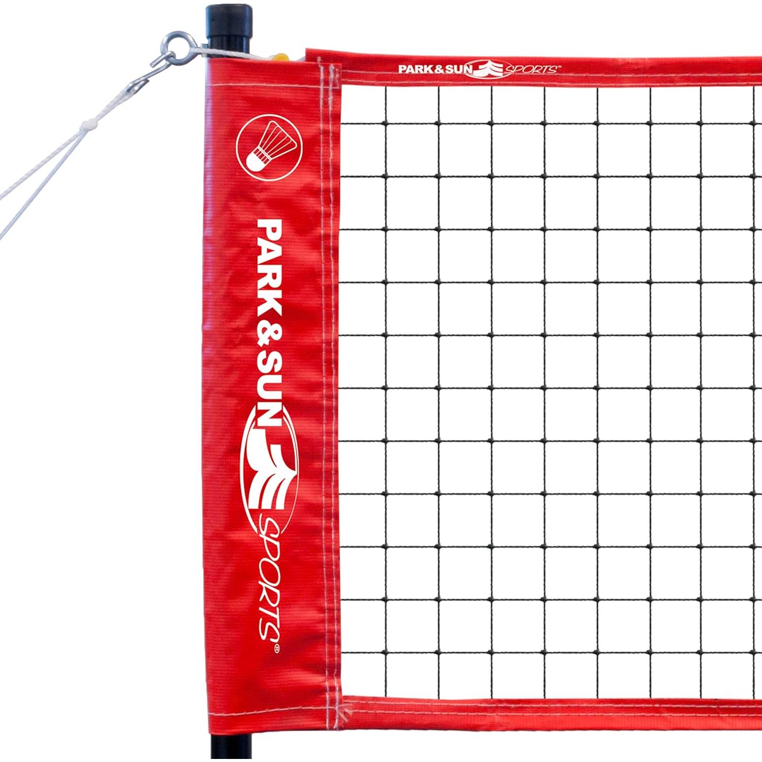 Red de Bádminton Portátil Park & Sun Sports con Accesorios