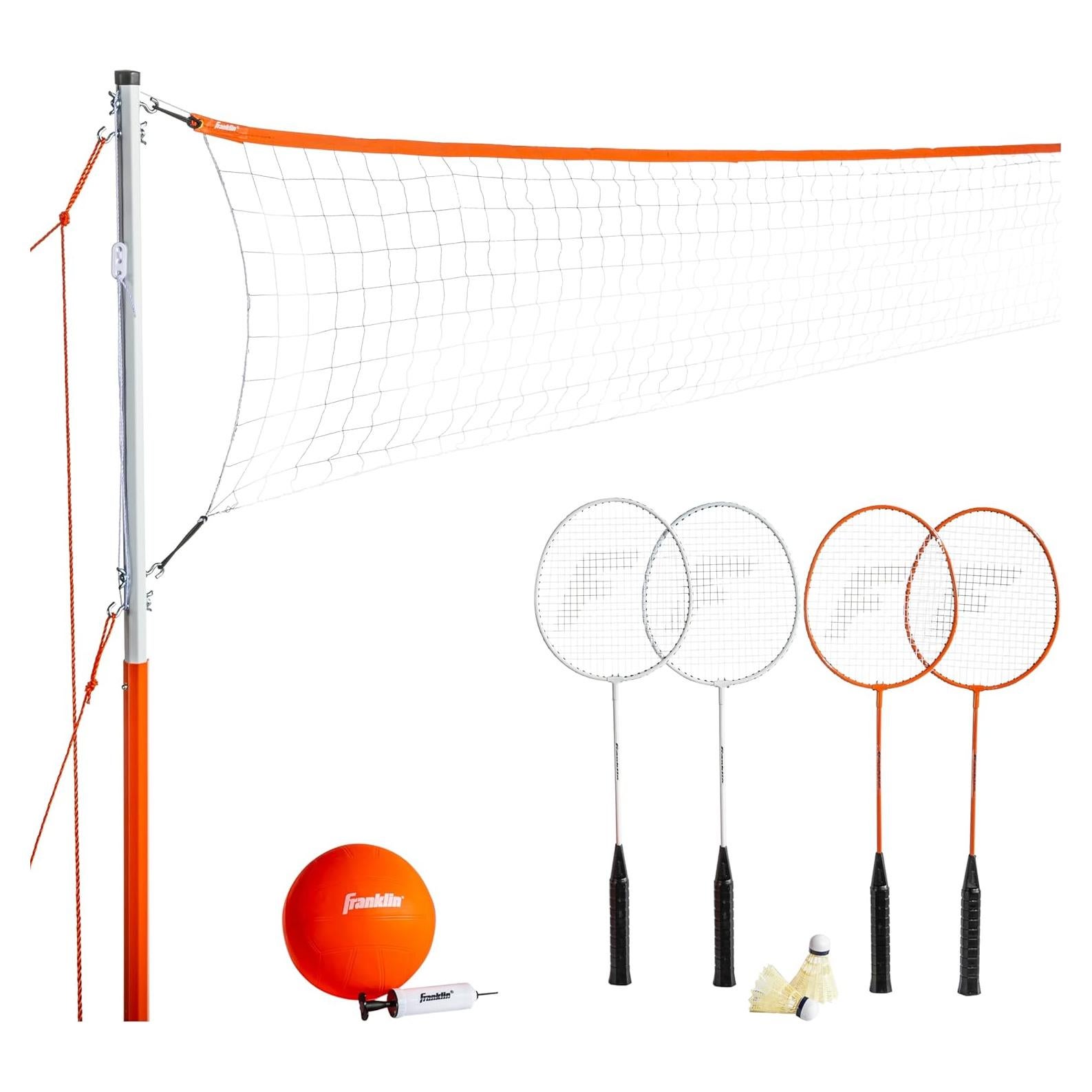 Conjunto de Voleibol y Bádminton Franklin Sports - Portátil