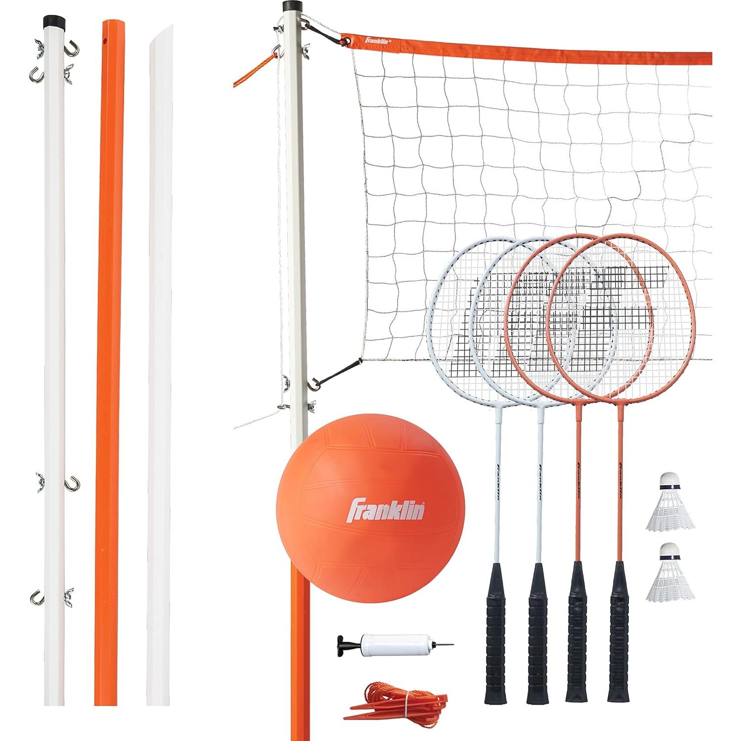 Conjunto de Voleibol y Bádminton Franklin Sports - Portátil
