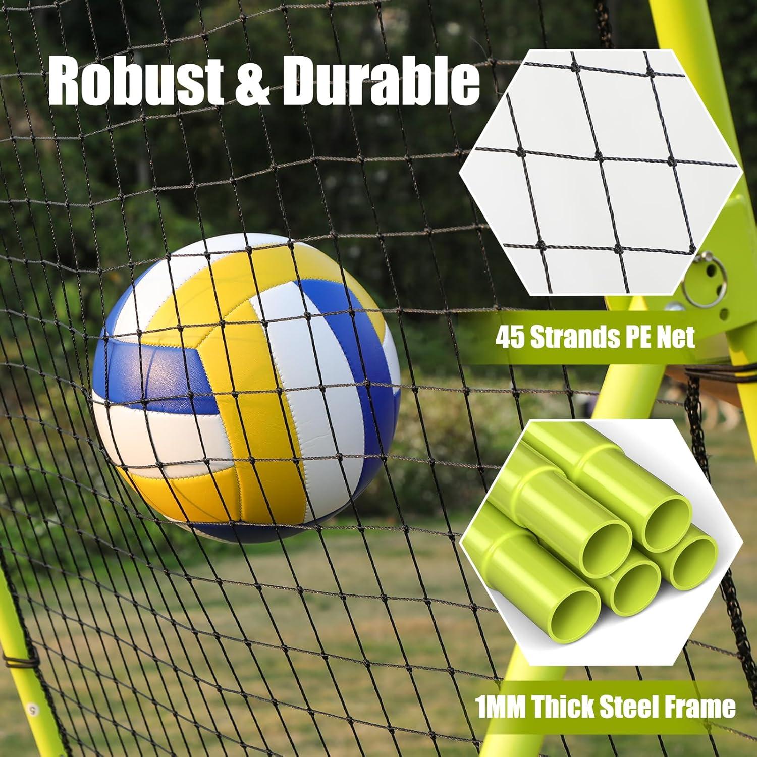 Rebotador de Voleibol CHAOBING 7x4 FT Ajustable Verde
