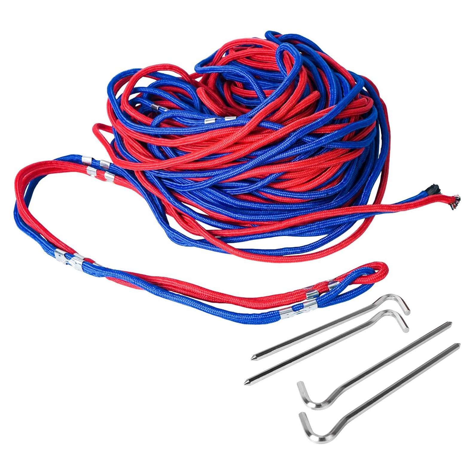 Líneas de Límite de Voleibol Aoneky 30' x 60' con Anclajes