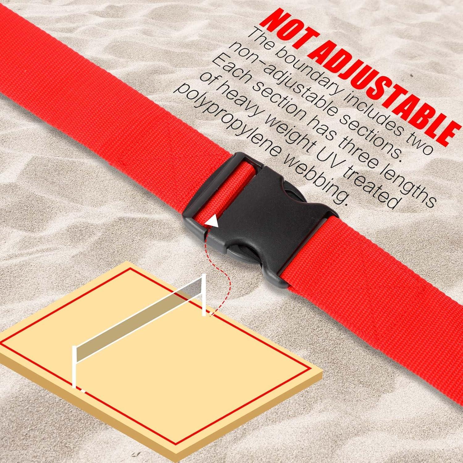 Líneas de cancha de voleibol de playa GliCraft 5 cm x 8 m