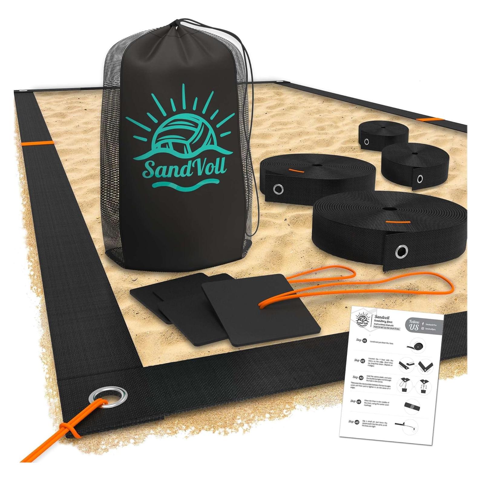 Conjunto de Líneas de Voleibol de Playa SandVoll 8x16m