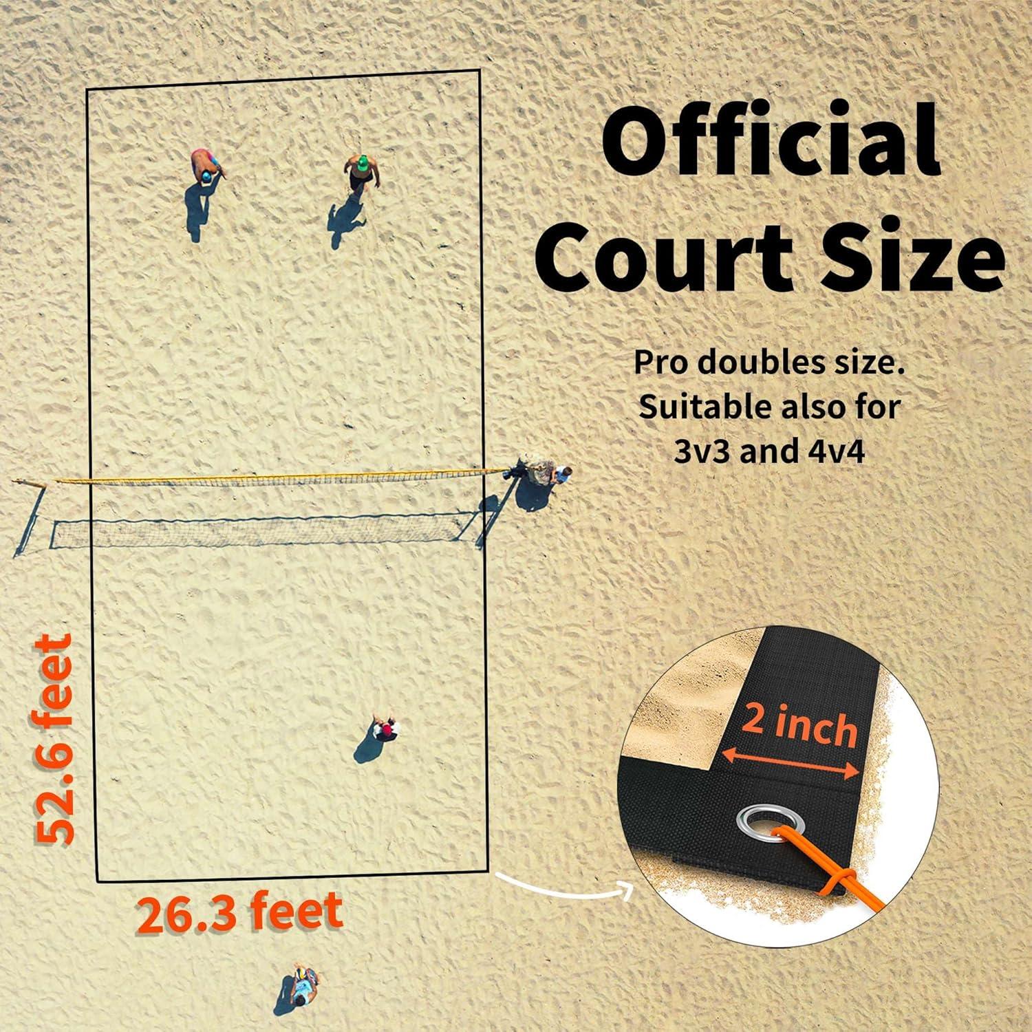 Conjunto de Líneas de Voleibol de Playa SandVoll 8x16m