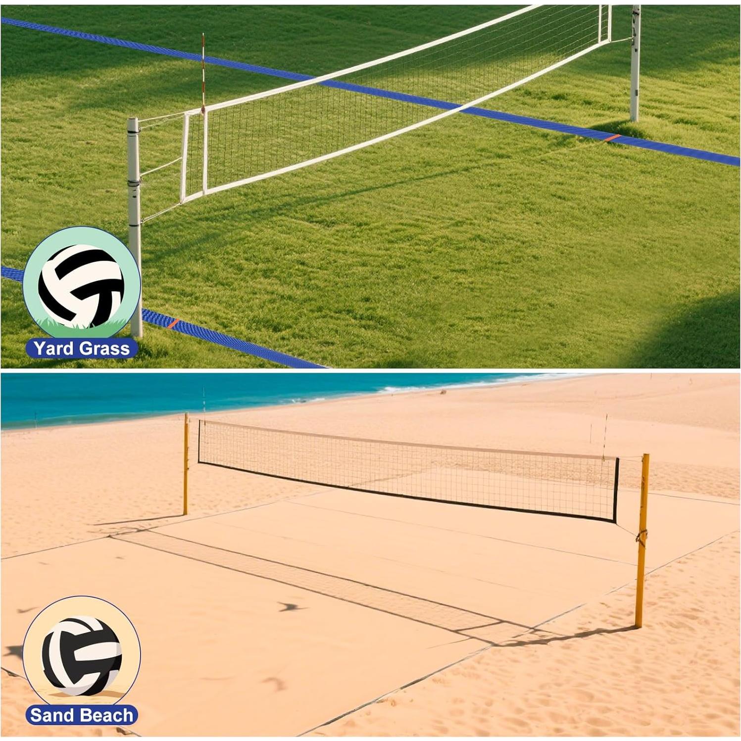 Conjunto de Línea de Cancha de Voleibol de Playa Enjoyard 16x8m
