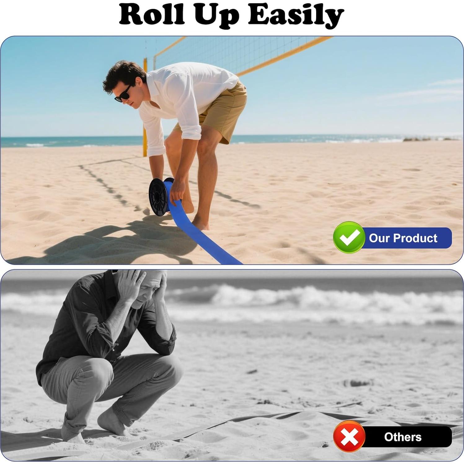 Conjunto de Línea de Cancha de Voleibol de Playa Enjoyard 16x8m