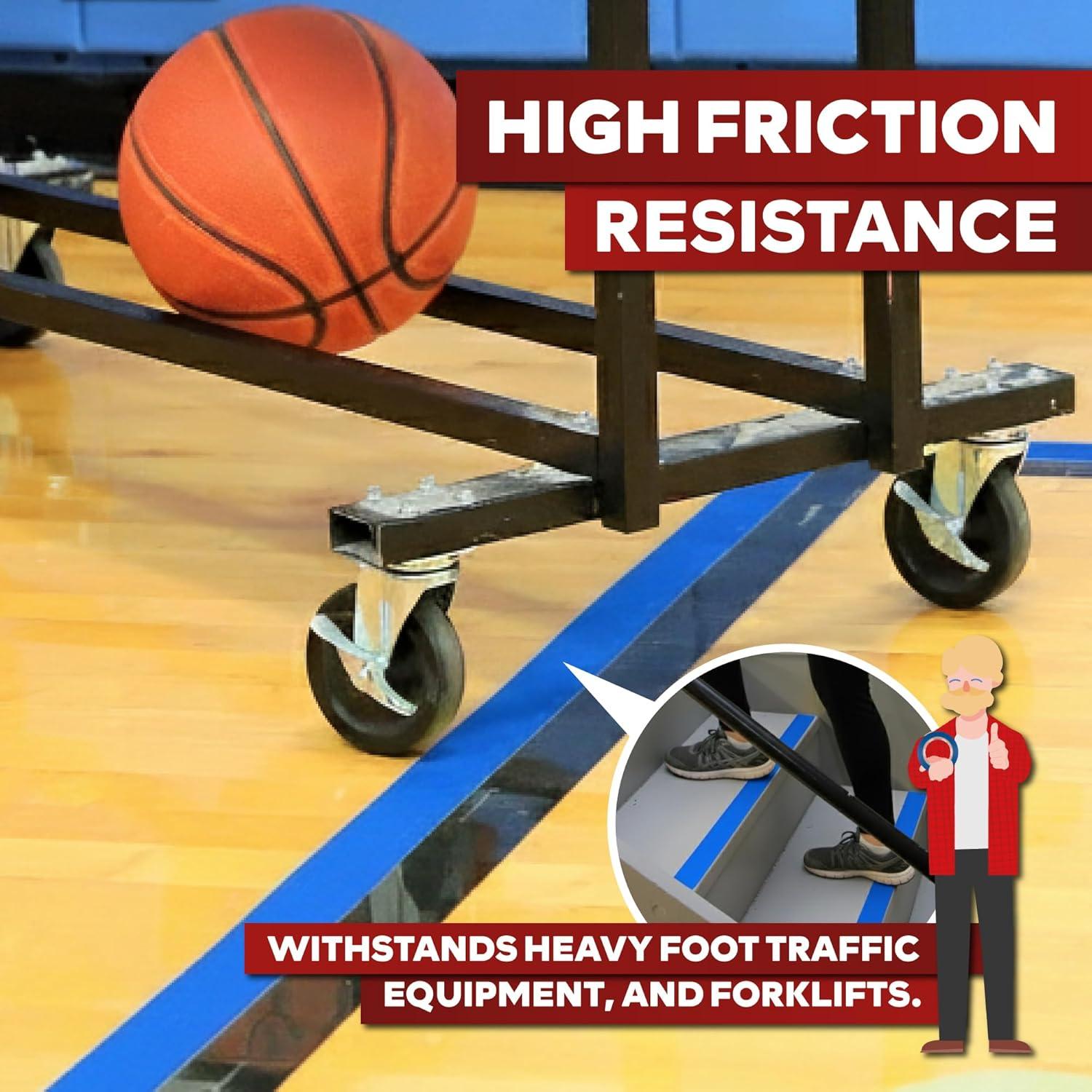 Cinta de Piso de Vinilo XFasten 5 cm x 32.9 m Azul