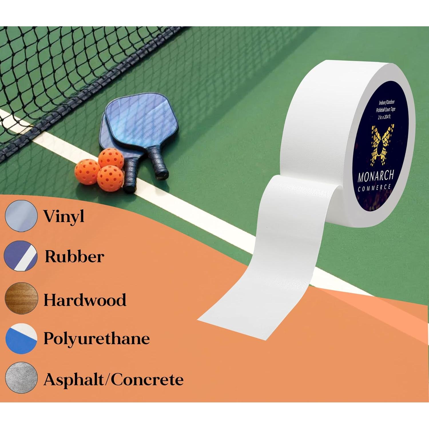 Cinta para cancha de pickleball Monarch 70m - Multi-deporte