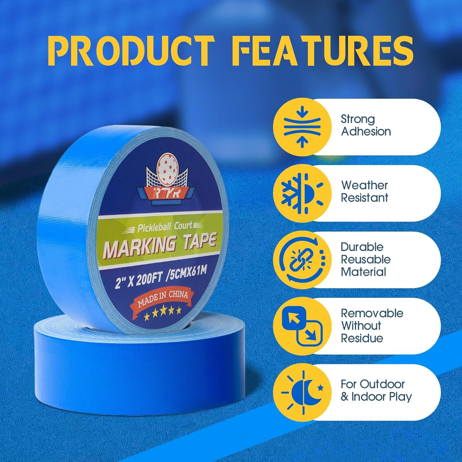 Cinta de Marcado para Cancha de Pickleball TKR 61 m Azul