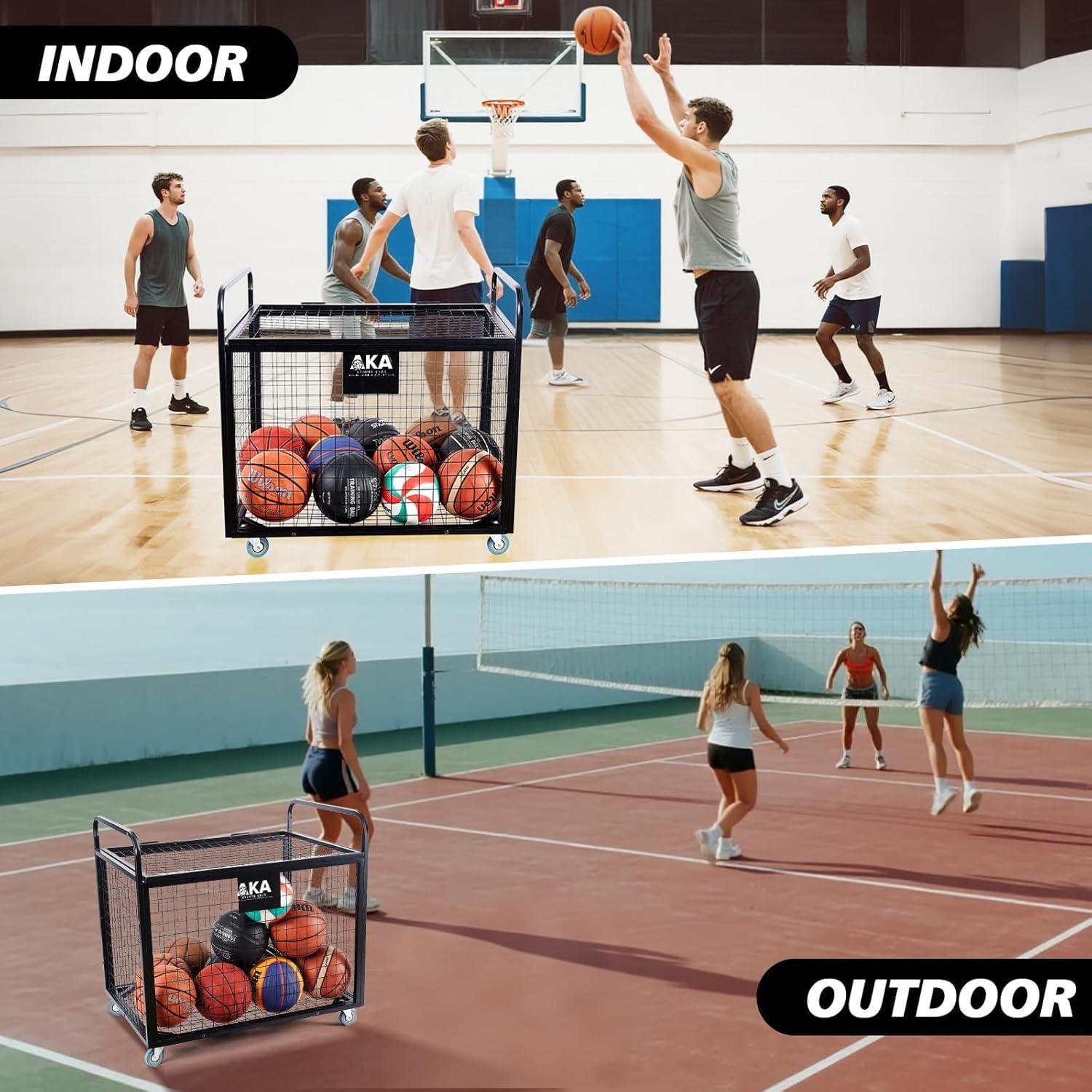 Carro de Almacenamiento de Pelotas AKA Sports Gear - Extra Grande