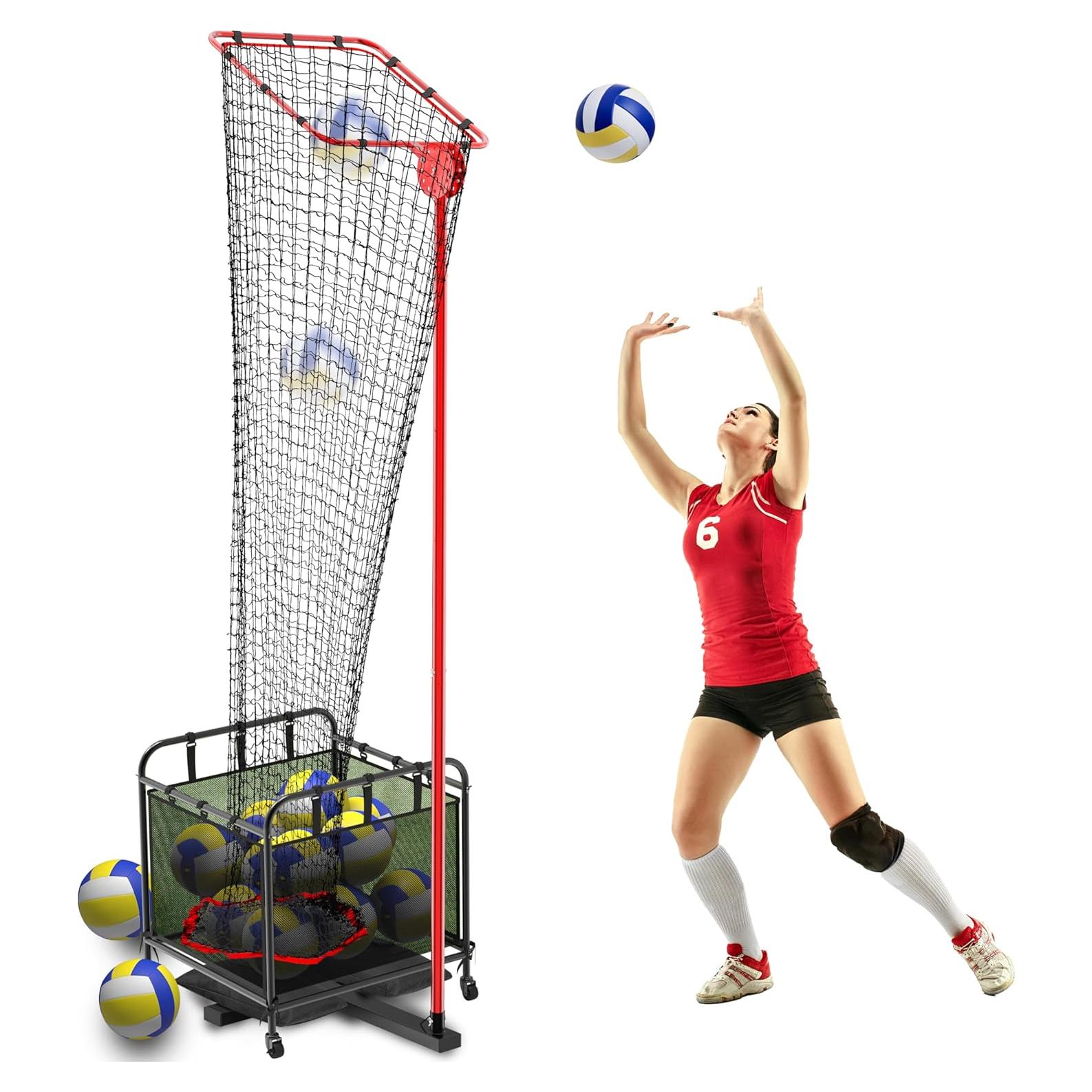 Red de Entrenamiento de Voleibol TUBAGOU con Carro Portátil