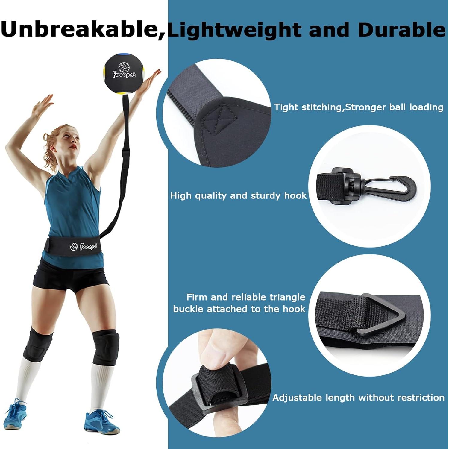 Kit de Entrenamiento de Voleibol Focopot - 5 Paquete Ajustable