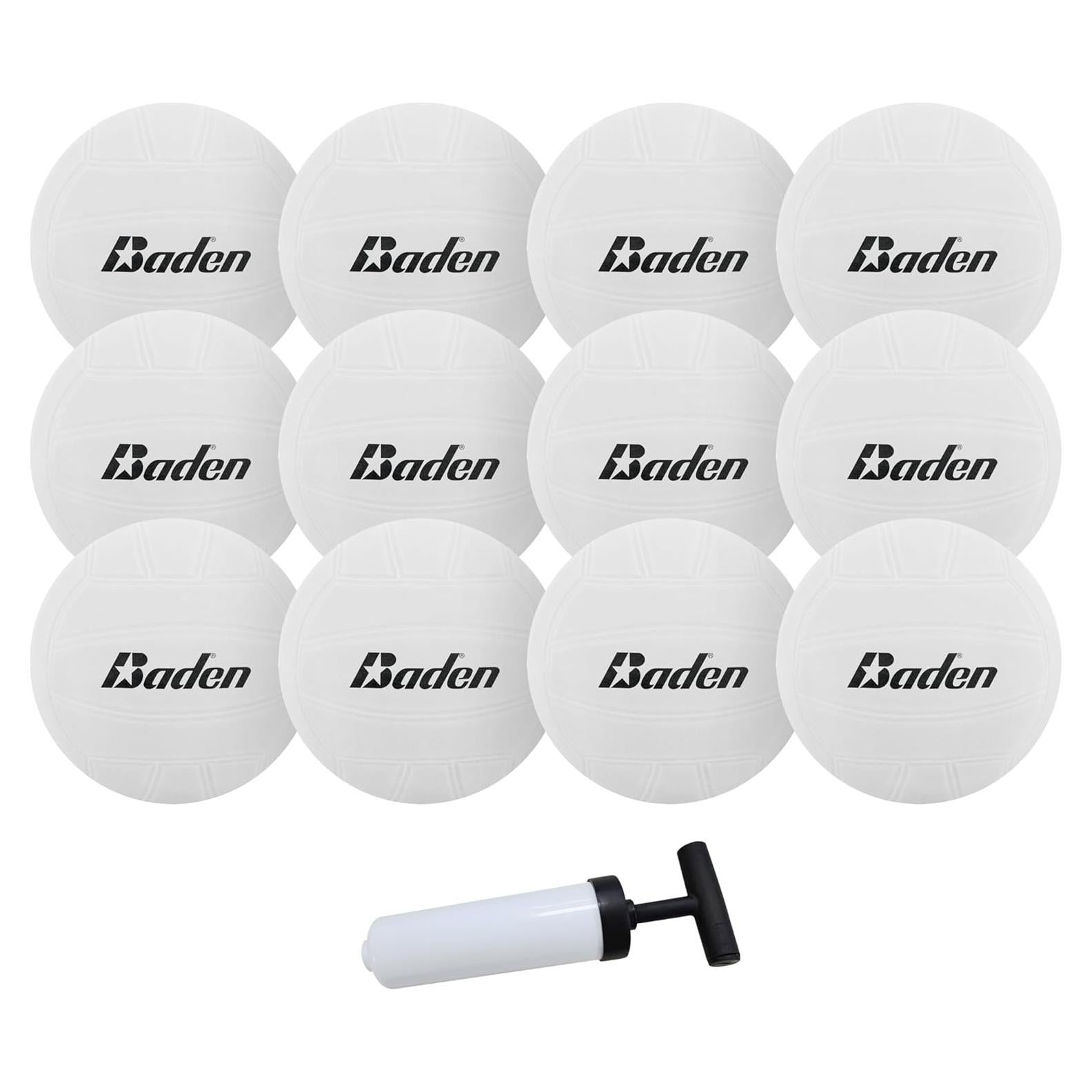 Set de 12 Mini Voleiboles Baden HV4P con Bomba 10.16 cm