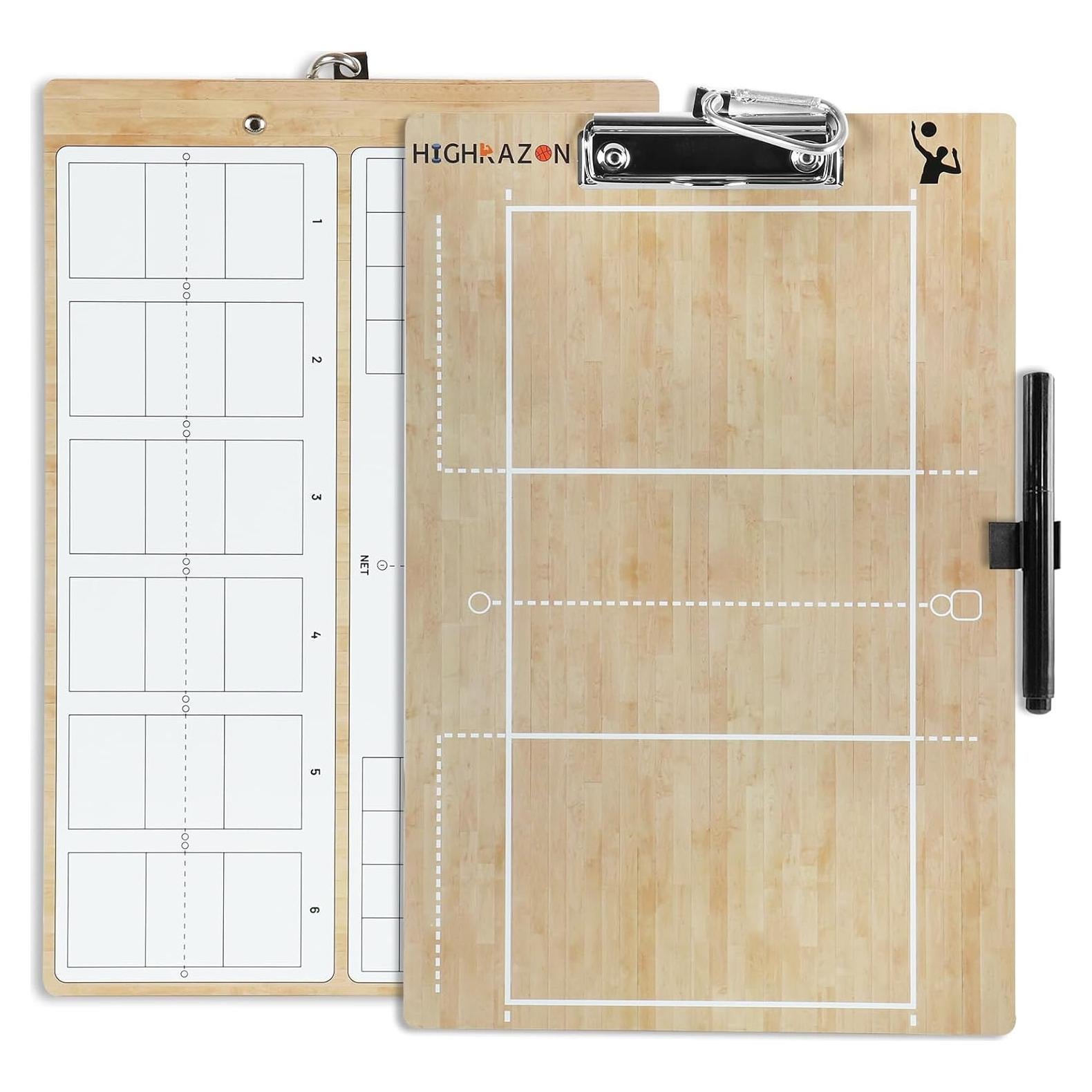 Pizarra Entrenador Voleibol HIGHRAZON Doble Cara 35.5x22.9cm